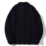Men Long Sleeved T Shirt Long Sleeve Shirt Men's Design Loose Niche Puff Print Shirt