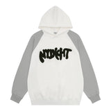 Men Hoodie Hooded Sweater Boys Spring and Autumn Letter Embroidery Casual Loose Long Sleeve