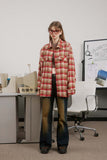 Unisex Jacket Autumn Plaid Long-Sleeved Shirt Women's Clothing