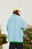 Unisex Jacket Autumn Stitching Hanging Dye Denim Women's Wear