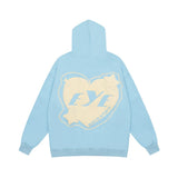 Men Hoodie Vintage Long Sleeve Loose Hooded Pullover Top Spring and Autumn