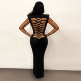 Woman Dresses Women's Spring round Neck Sleeveless Sleeve Length Dress