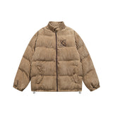 Unisex Jacket Winter Coral Fleece Drawstring Cotton-Padded Coat for Women