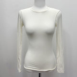 Women Long Sleeve Shirt round-Neck Comfortable Tight Bottoming Shirt for Women