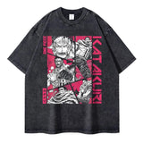 2024Roronoa Zoro T-shirts Vintage Washed Anime One Piece
