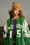 Unisex Jacket Fall Twill Stitching Baseball Uniform Women's Clothing