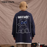 Men Long Sleeve Shirt Autumn and Winter round Neck Long Sleeve T-shirt Men and Women Loose All-Match