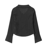 Women Long Sleeve Shirt Cardigan Shirt Women's Spring and Autumn Slim Fit Casual Long Sleeve Shirt