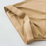 Women Skirt Crew Neck Slim-Fit Short Long Sleeve T-shirt Spring and Summer Suit