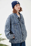 Unisex Jacket Autumn Jacquard Denim Jacket Women's Clothing