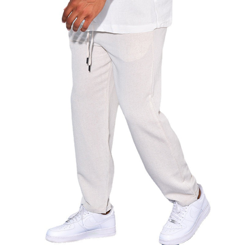 Men Pant Men's Linen Summer Casual Men's Trousers Summer