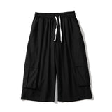 Men Sweatpants Summer Shorts Trendy Wide-Leg Pants Casual Loose