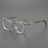 CHH Chrome Hearts Glasses Frame Square Myopia Glasses Frame Optical Anti-Blue Glasses