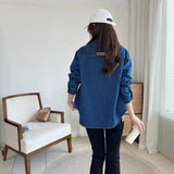 Women T-shirt Fashion Women's Wear Denim Shirt Women Autumn and Winter Loose