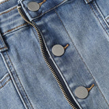 Women Skirt Short Denim Skirt Spring and Summer Retro Denim Skirt