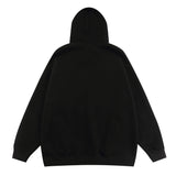 Men Hoodie Letter Graffiti Foaming Printed Hoodie