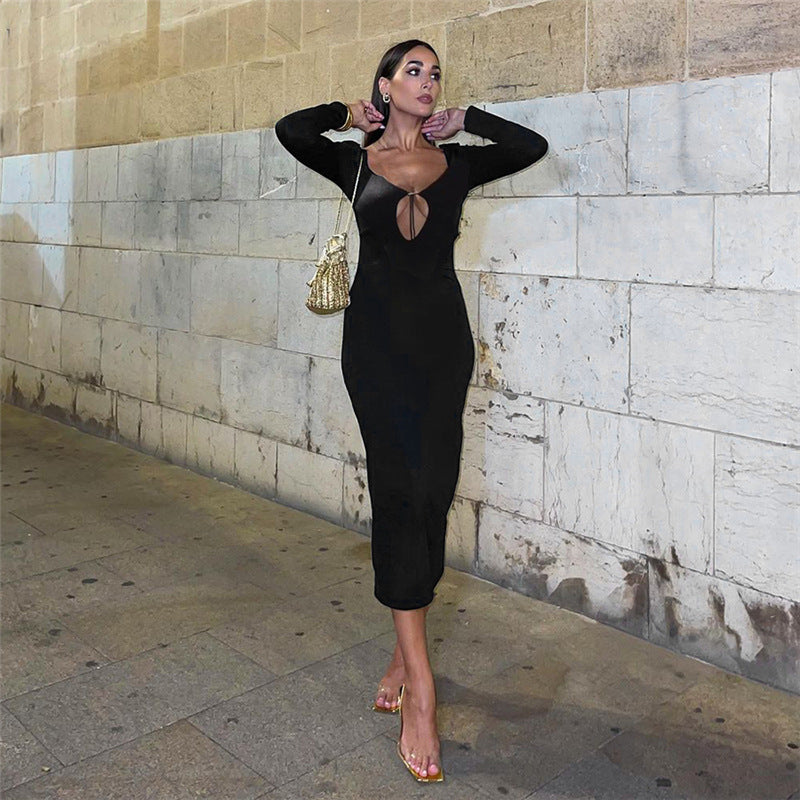 Women Dresses Autumn and Winter Women's Fashion Evening Dress Dress