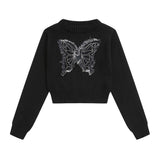 Women Sweater Short Sweater for Girls Autumn Casual round Neck Long Sleeve