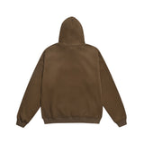 Men Fleece Lined Hoodie Autumn and Winter Embroidery Letter Hooded Sweater Men Oversize Loose Casual