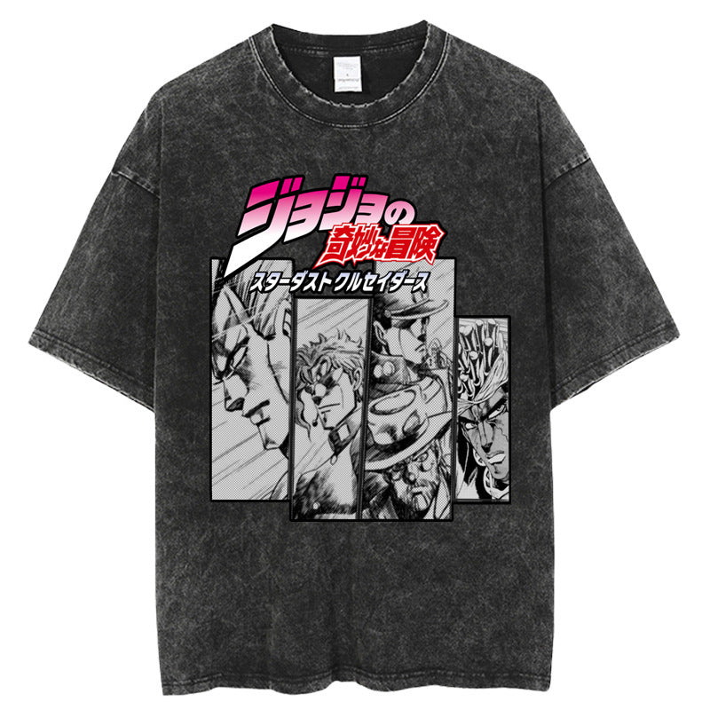 JoJo Bizarre Adventure Stone Ocean T-Shirt Men Hip Hop