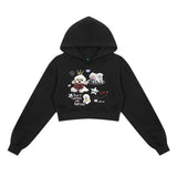 Women Hoodie Cropped Hoodie Women's Spring Casual Long-Sleeved Hoodie