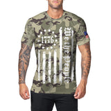 National Flag Day T Shirts Carnival Costume Men Sua Flag Printed T-shirt round Neck Short Sleeve