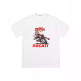 Mens T-shirts 24SS DUCATI BIKE TEE Ducati cartoon motorcycle short-sleeved T-shirts