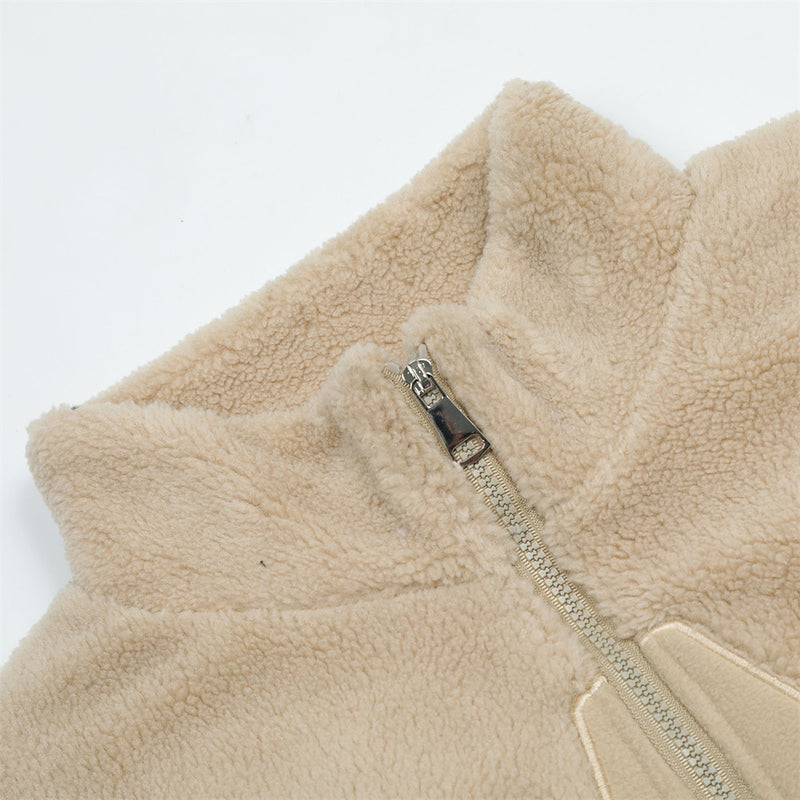 Men Cotton Mixed Jacket Coat Men's Cotton Clothes Coat Men's Clothing Winter Loose Zip