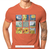 Vintage Alternative Funny Artwork Van Gogh Painting Men