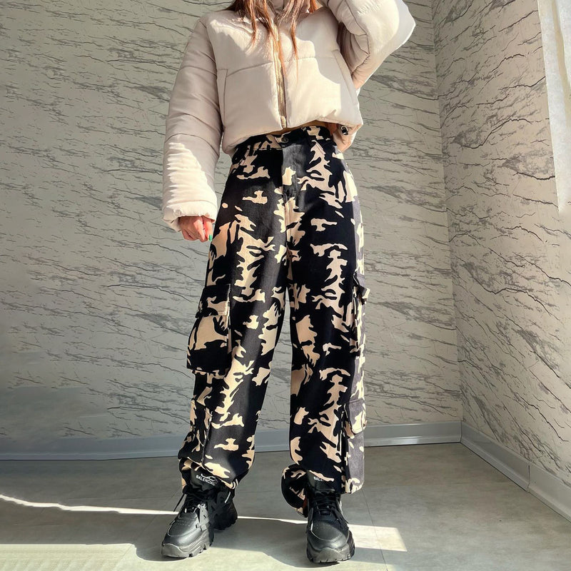 Women Cargo Pants Overalls Women's Autumn Loose Trousers