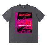 Men T Shirt Printed Short Sleeve T-shirt Loose round Neck Summer Menswear