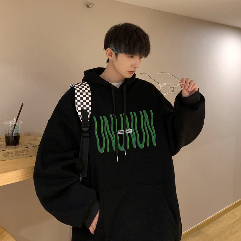 Men Hoodie Hooded Sweater Men Autumn Winter Coat Loose Fashion Brand