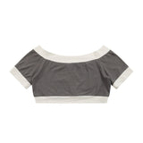 Women T-shirt Short T-shirt Girls Summer Short Sleeve Exposed Navel