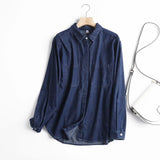 Women T-shirt Denim Shirt Female Fall Winter Coat