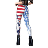 National Flag Day Leggings Independence Day Clothing Summer Stripes Print Yoga Pants