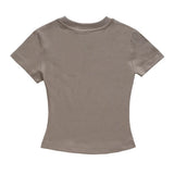 Women T-shirt Printed Short-Sleeved T-shirt for Girls Summer O-neck Short