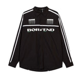Men's Long Sleeve T Shirt Color Matching Long Sleeve Shirt Men's Letter Printing Personality Shirt Outer Wear
