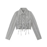 Women Long Sleeve Shirt Women's Slim Fit Design Sense Casual Short
