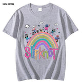 Short sleeve slipknot band crew neck