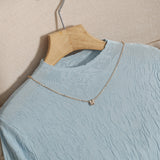 Women T-shirt Elbow Sleeve Sweater T-shirt for Women Spring and Summer