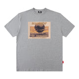 Men's T Shirt Printed Short-Sleeved T-shirt Men's and Women's Loose round Neck