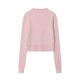 Women Sweater Short Knitted Women's Cardigan Autumn Long Sleeve Sweater