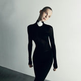 Women's Desses Long Skirt Women's Winter Long Sleeve Knitted Dress
