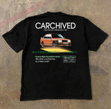y2k Street vintage animated alphabet print short sleeve