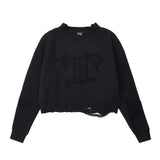 Women Sweater Short Sweater round Neck Autumn Leisure Sweater