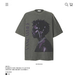 American vintage street T-shirt men's loose top