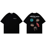 Men T Shirt Printed round Neck Short Sleeve T-shirt Baby Boy and Girl Summer Loose