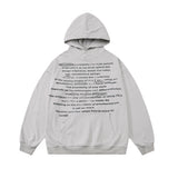 Men Hoodie English Letters Printed Hoodie Washed Old Men Loose Autumn Winter Coat