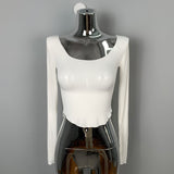 Women Long Sleeve Shirt Short Bottoming Shirt Long Sleeve