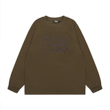 Men Long Sleeve Shirt Mechanical Style Casual Long Sleeve T-shirt Men's and Women's Retro Bottoming Top
